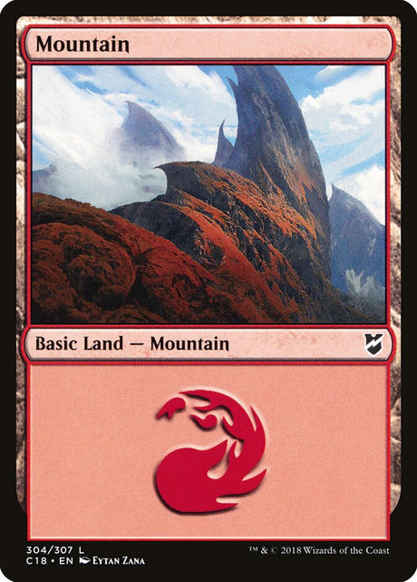 Mountain (304) - Commander 2018 (C18)