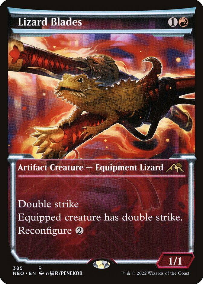 Lizard Blades (385) - Kamigawa: Neon Dynasty (NEO)