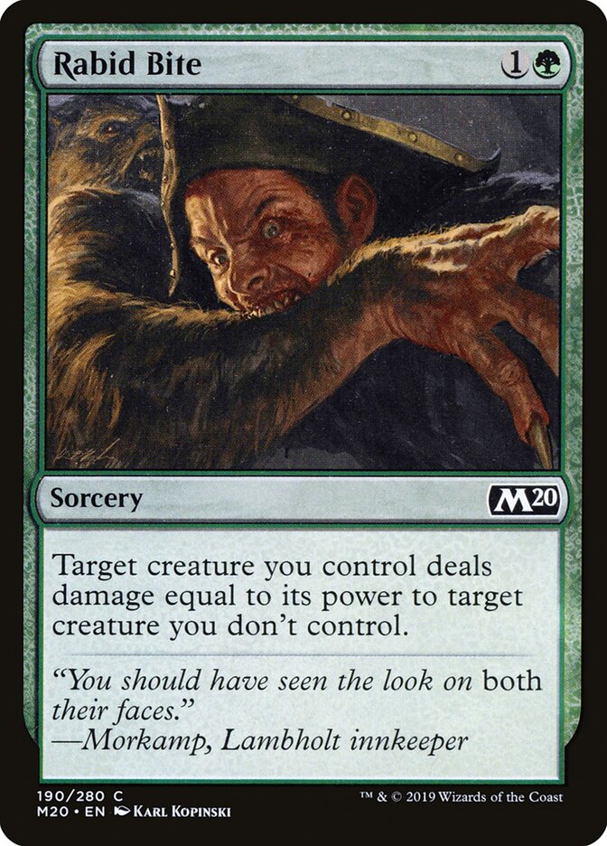 Rabid Bite (190) - Core Set 2020 (M20)