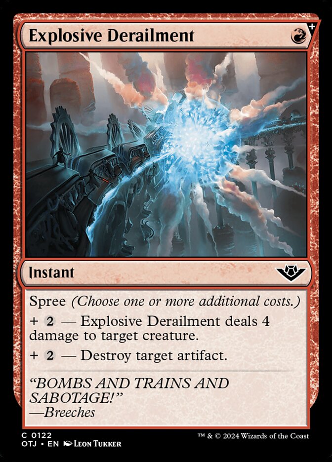 Explosive Derailment - [Foil] Outlaws of Thunder Junction (OTJ)