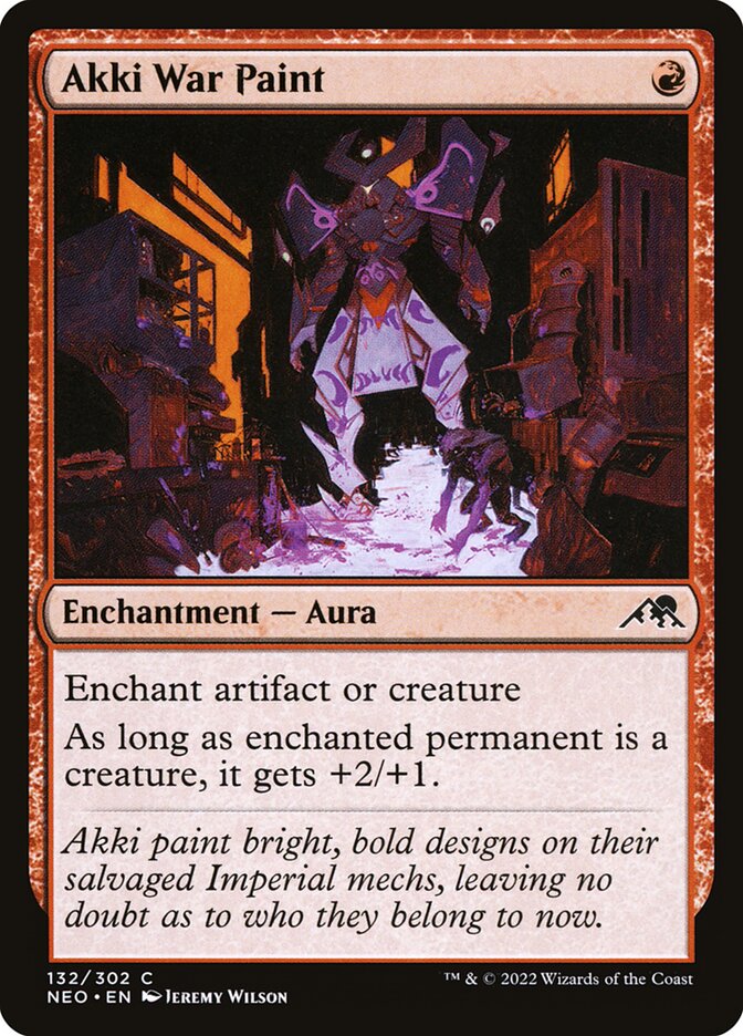 Akki War Paint (132) - Kamigawa: Neon Dynasty (NEO)
