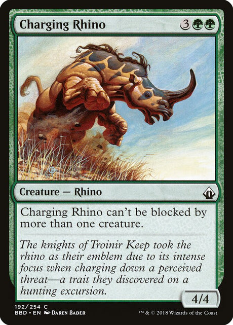 Charging Rhino (192) - Battlebond (BBD)