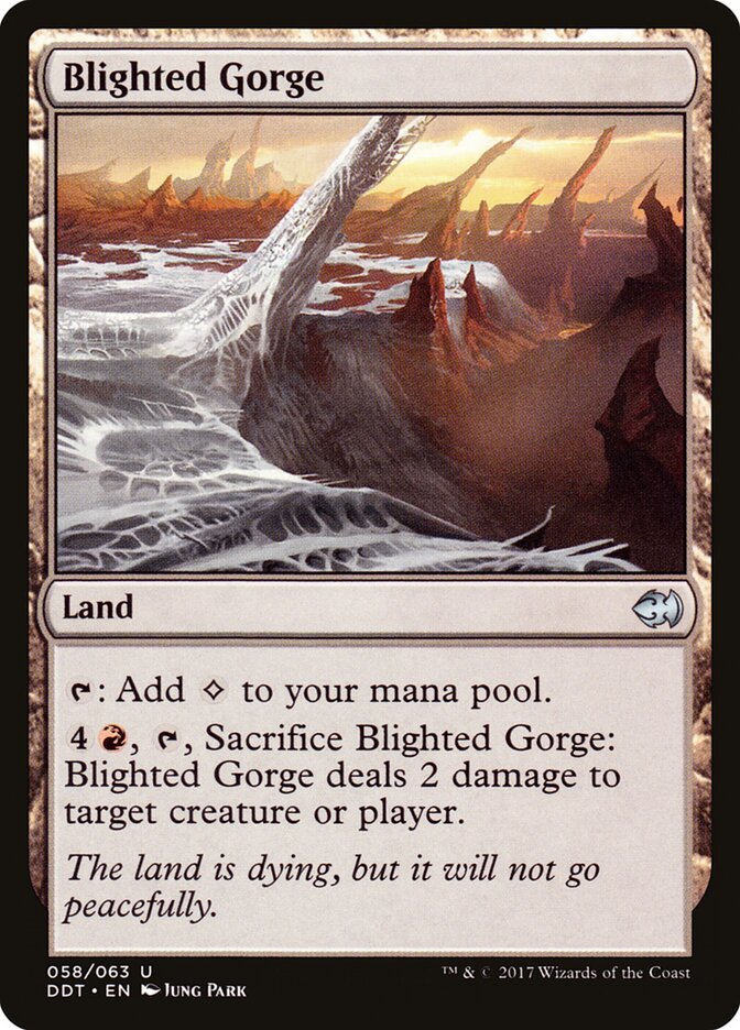 Blighted Gorge (58) - Duel Decks: Merfolk vs. Goblins (DDT)