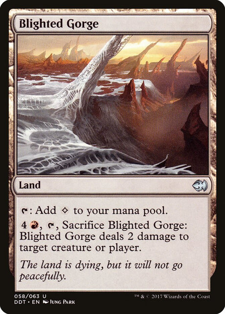 Blighted Gorge (58) - Duel Decks: Merfolk vs. Goblins (DDT)