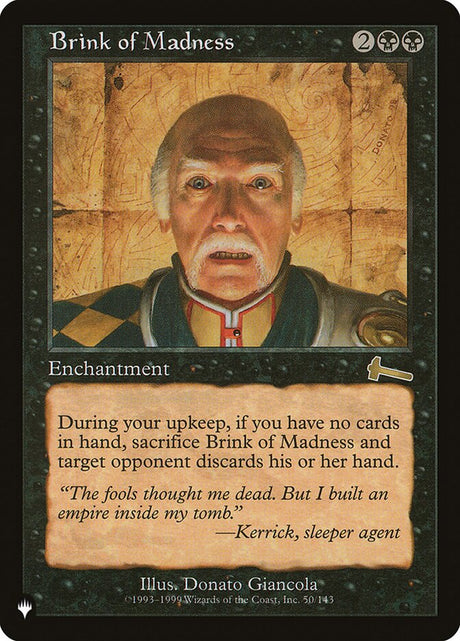 Brink of Madness (ULG-50) - The List (PLST)