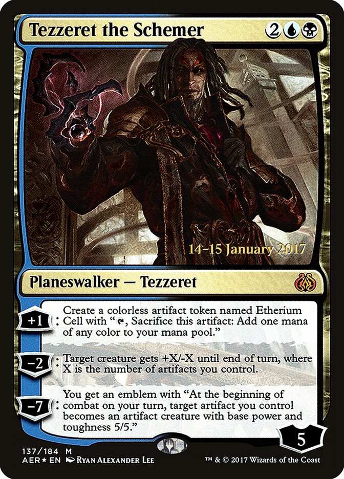 Tezzeret the Schemer (137s) - Aether Revolt Promos (PAER)