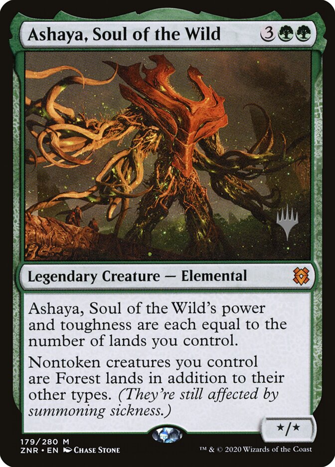 Ashaya, Soul of the Wild (179p) - Zendikar Rising Promos (PZNR)