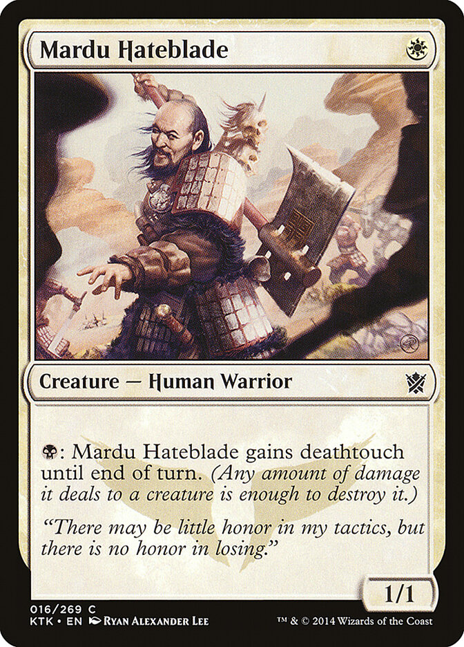 Mardu Hateblade (16) - Khans of Tarkir (KTK)