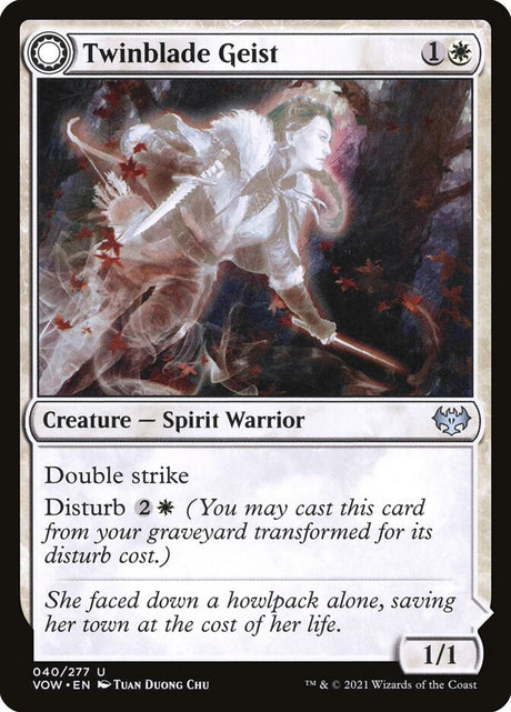 Twinblade Geist // Twinblade Invocation (40) - Innistrad: Crimson Vow (VOW)