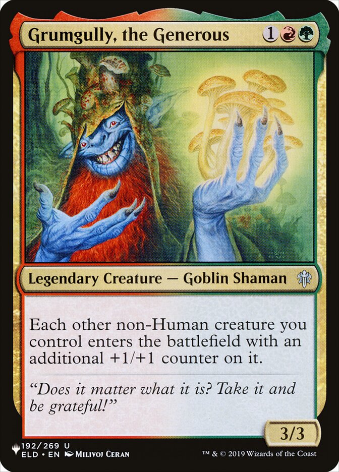 Grumgully, the Generous (ELD-192) - The List (PLST)