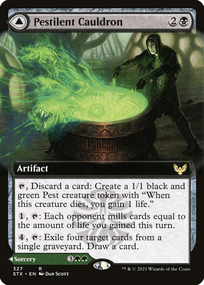 Pestilent Cauldron // Restorative Burst (327) - Strixhaven: School of Mages (STX)