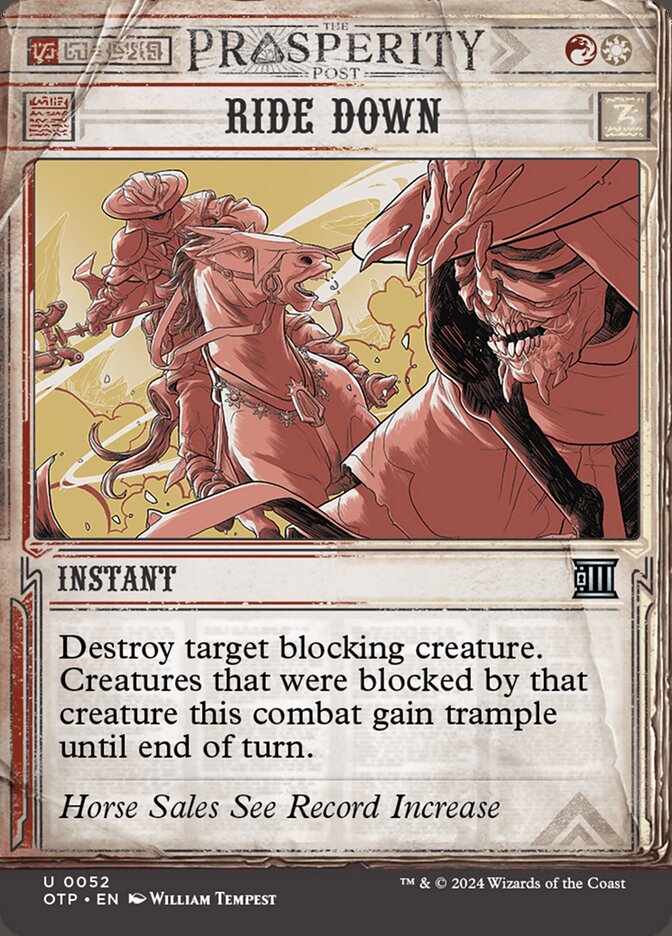 Ride Down - [Foil, Showcase] Breaking News (OTP)