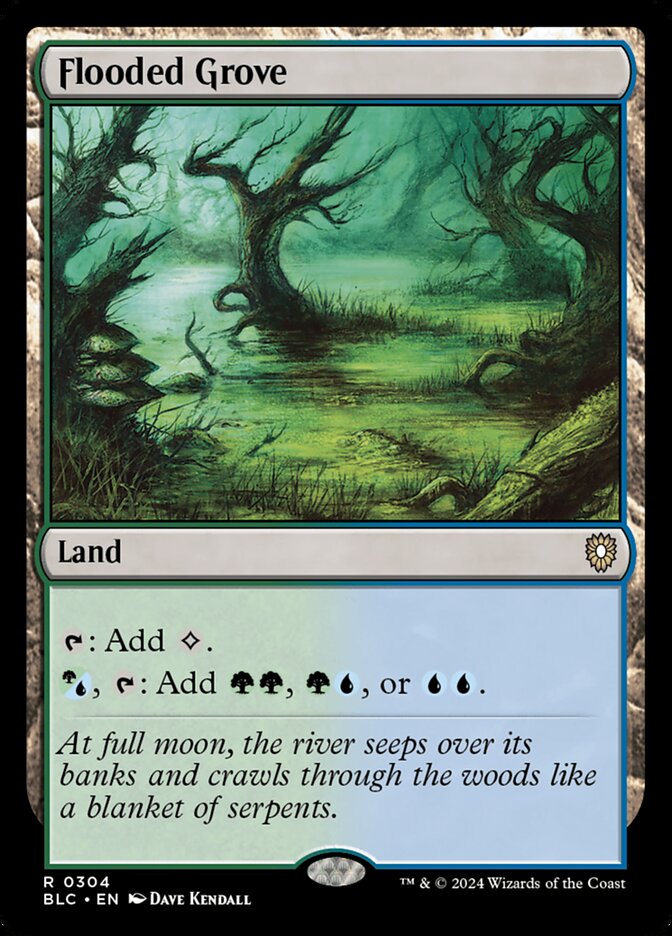 Flooded Grove (304) - Bloomburrow Commander (BLC)