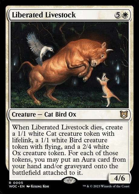 Liberated Livestock (5) - Wilds of Eldraine Commander (WOC)