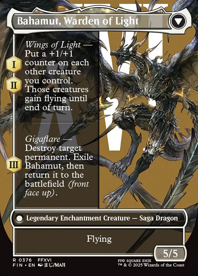 Dion, Bahamut's Dominant // Bahamut, Warden of Light (376) - Final Fantasy (FIN)