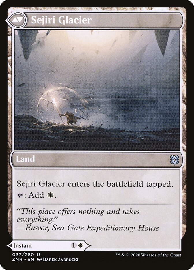 Sejiri Shelter // Sejiri Glacier (37) - Zendikar Rising (ZNR)