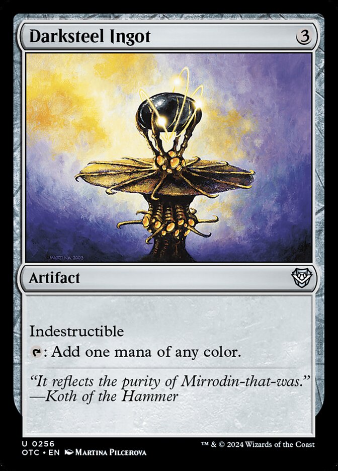 Darksteel Ingot (256) - Outlaws of Thunder Junction Commander (OTC)