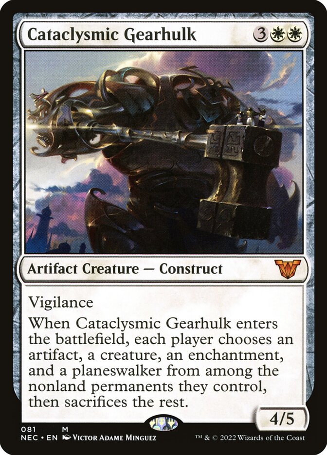 Cataclysmic Gearhulk (81) - Neon Dynasty Commander (NEC)