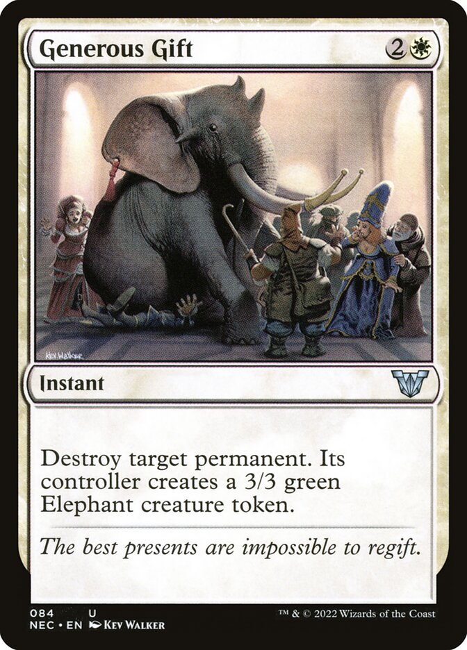 Generous Gift (84) - Neon Dynasty Commander (NEC)