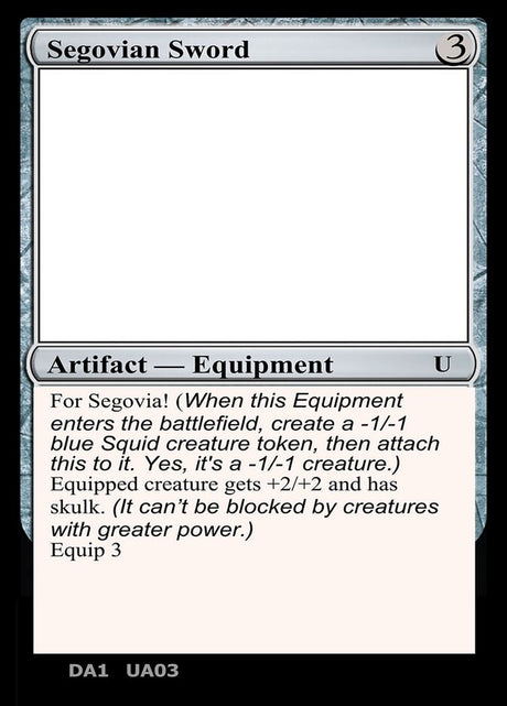 Segovian Sword (UA03e) - Unknown Event (UNK)