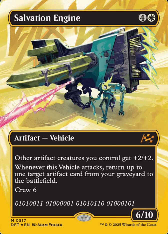 Salvation Engine - [First Place Foil, Borderless] Aetherdrift (DFT)