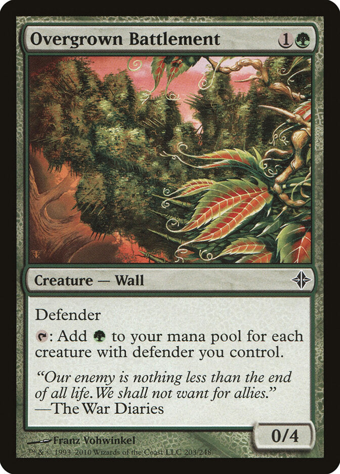 Overgrown Battlement (203) - Rise of the Eldrazi (ROE)