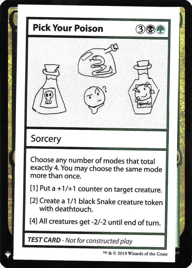 Pick Your Poison (97) - Mystery Booster Playtest Cards 2019 (CMB1)