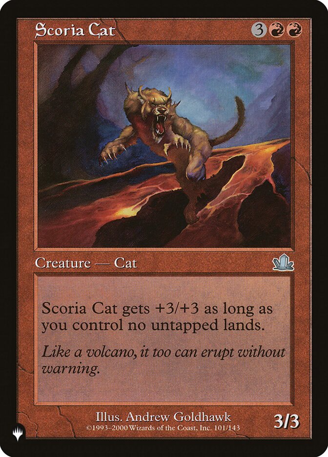 Scoria Cat (PCY-101) - The List (PLST)
