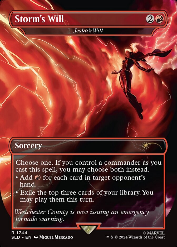 Storm's Will - Jeska's Will - [Foil, Borderless] Secret Lair Drop (SLD)