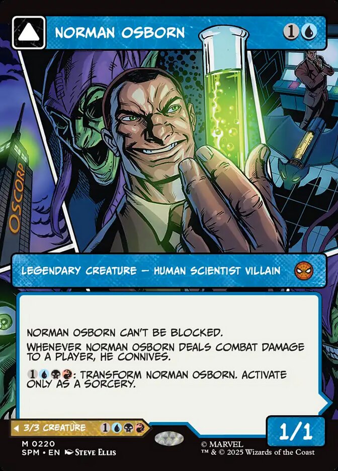 Norman Osborn // Green Goblin (220) - [Foil, Showcase] Marvel's Spider-Man (SPM)