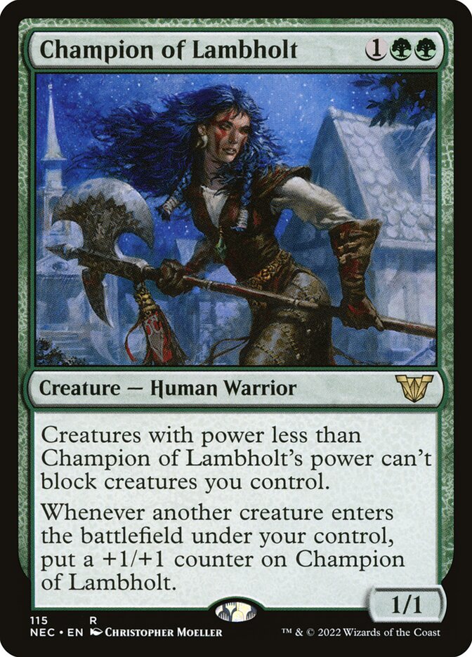 Champion of Lambholt (115) - Neon Dynasty Commander (NEC)