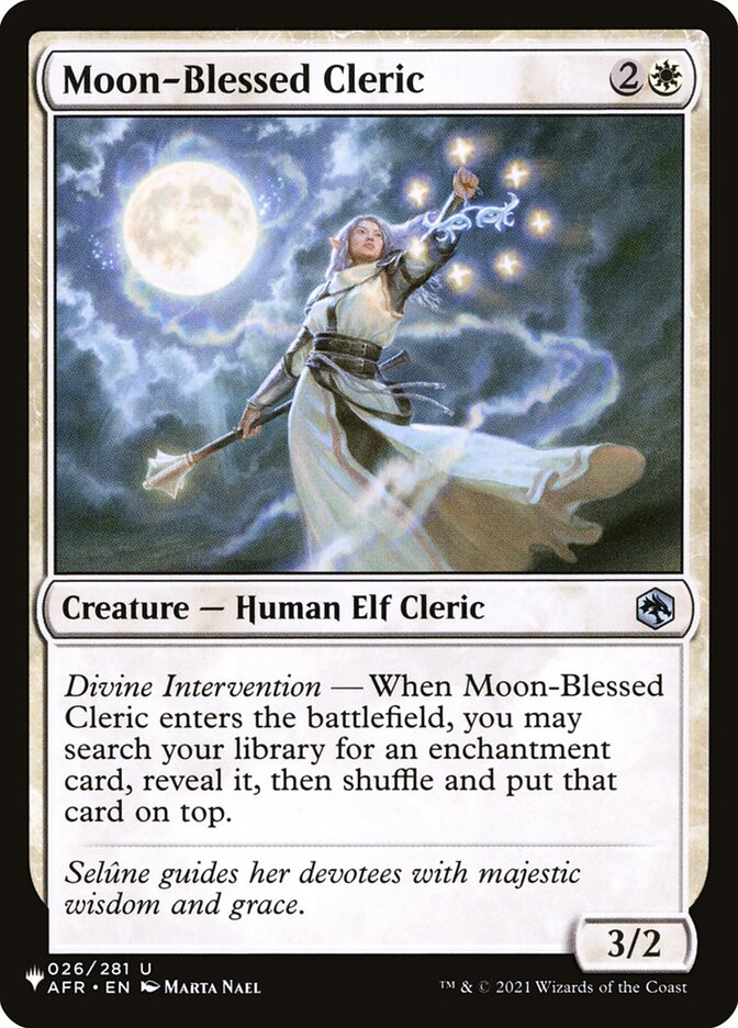 Moon-Blessed Cleric (AFR-26) - The List (PLST)