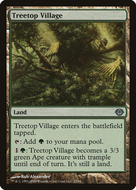 Treetop Village (27) - Duel Decks: Garruk vs. Liliana (DDD)