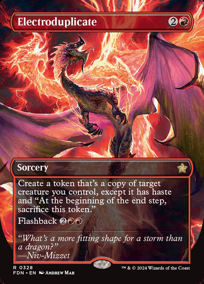 Electroduplicate - [Foil, Borderless] Foundations (FDN)