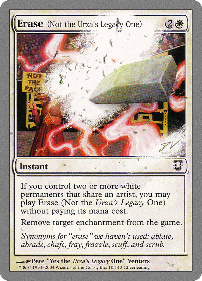 Erase (Not the Urza's Legacy One) (10) - Unhinged (UNH)