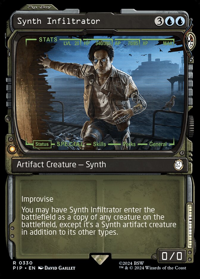 Synth Infiltrator - [Foil, Showcase] Fallout (PIP)