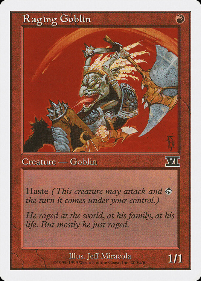 Raging Goblin (200) - Classic Sixth Edition (6ED)