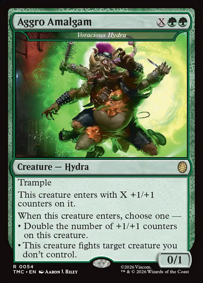 Aggro Amalgam - Voracious Hydra (54) - Teenage Mutant Ninja Turtles Eternal (TMC)