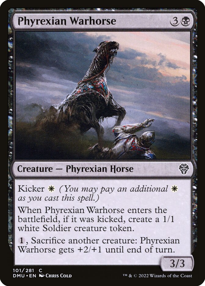Phyrexian Warhorse (101) - Dominaria United (DMU)