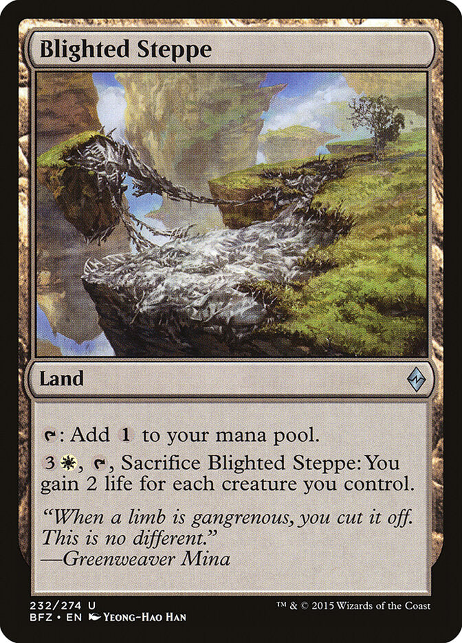 Blighted Steppe (232) - Battle for Zendikar (BFZ)