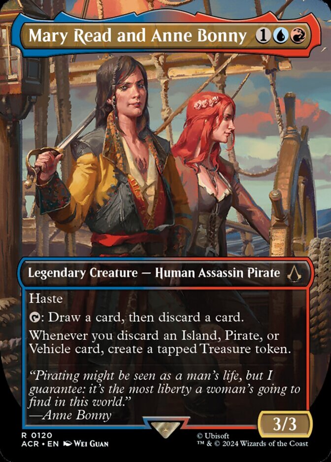 Mary Read and Anne Bonny - [Foil, Borderless] Assassin's Creed (ACR)