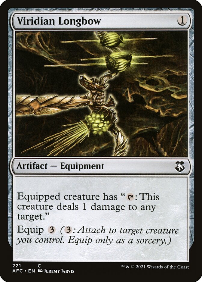 Viridian Longbow (221) - Forgotten Realms Commander (AFC)