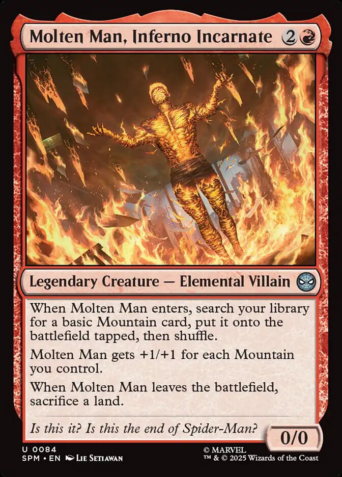 Molten Man, Inferno Incarnate (84) - [Foil] Marvel's Spider-Man (SPM)