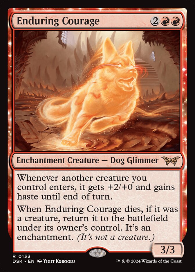 Enduring Courage - [Foil] Duskmourn: House of Horror (DSK)