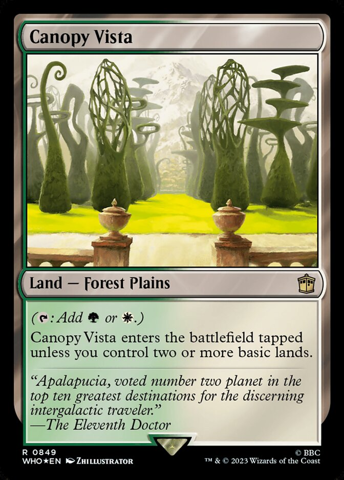 Canopy Vista (849) - Doctor Who (WHO)