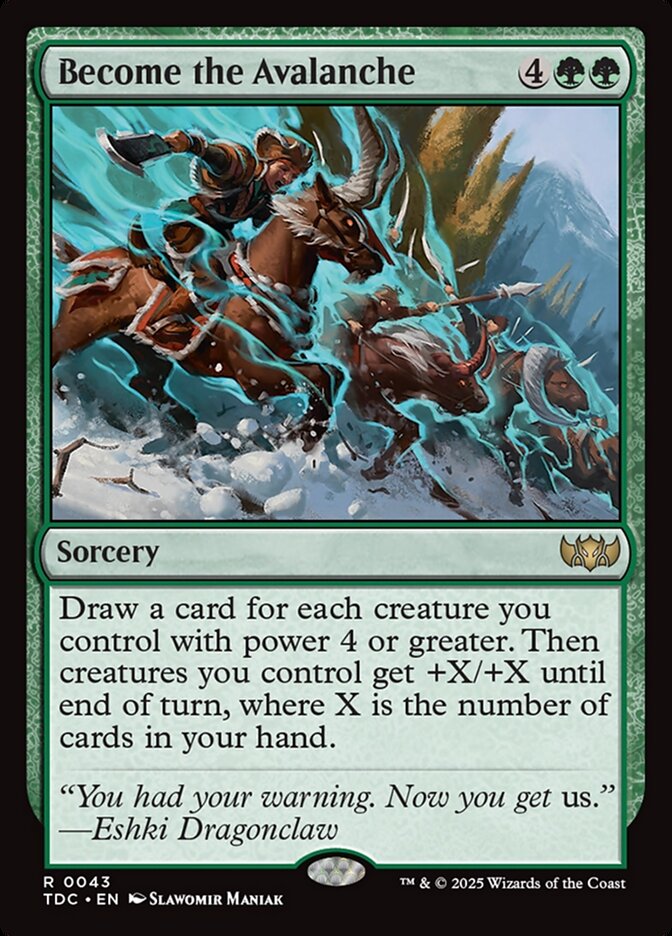 Become the Avalanche - Tarkir: Dragonstorm Commander (TDC)