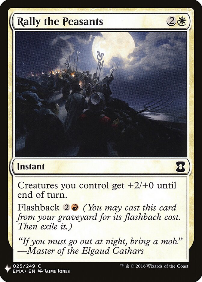 Rally the Peasants (EMA-25) - The List (PLST)