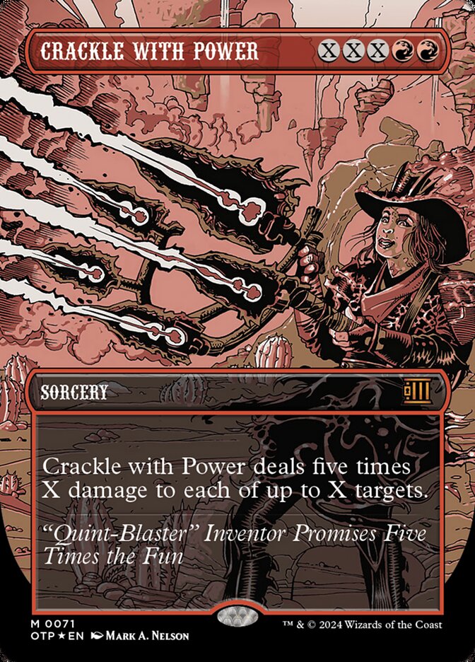 Crackle with Power - [Textured Foil, Borderless] Breaking News (OTP)