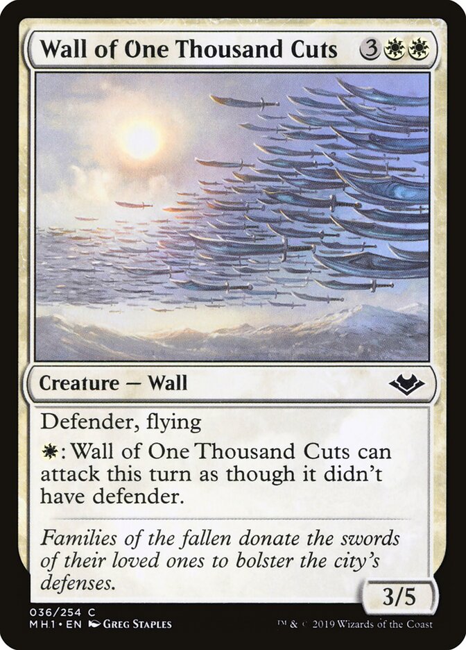 Wall of One Thousand Cuts (36) - Modern Horizons (MH1)