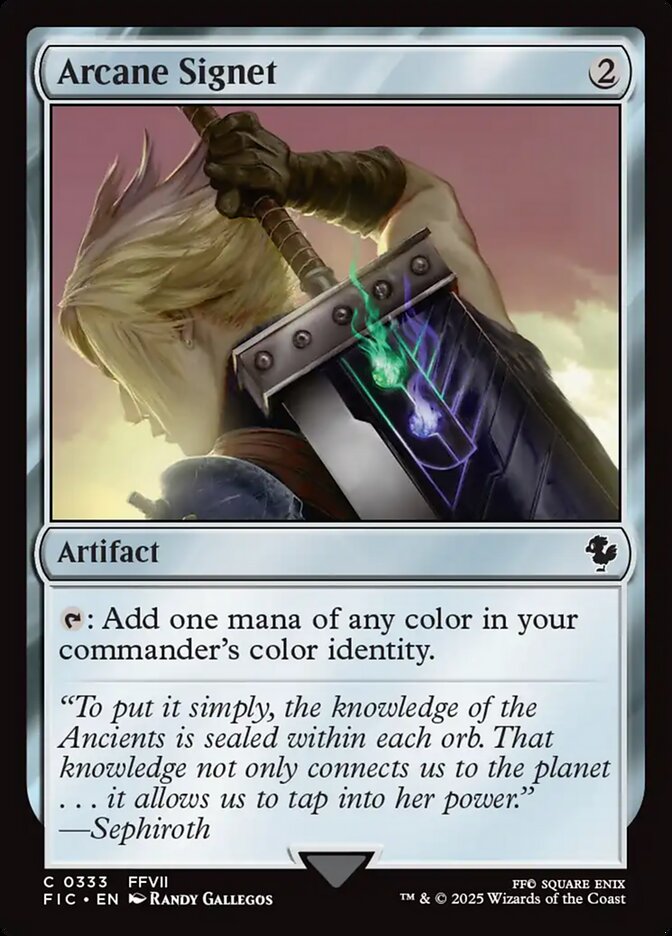 Arcane Signet (333) - [Surge Foil] Final Fantasy Commander (FIC)
